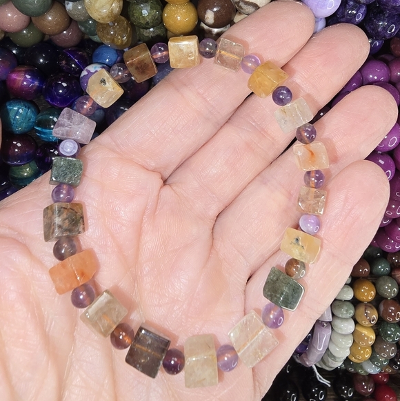 Mixed Rutile Bracelet - Picture 1 of 5